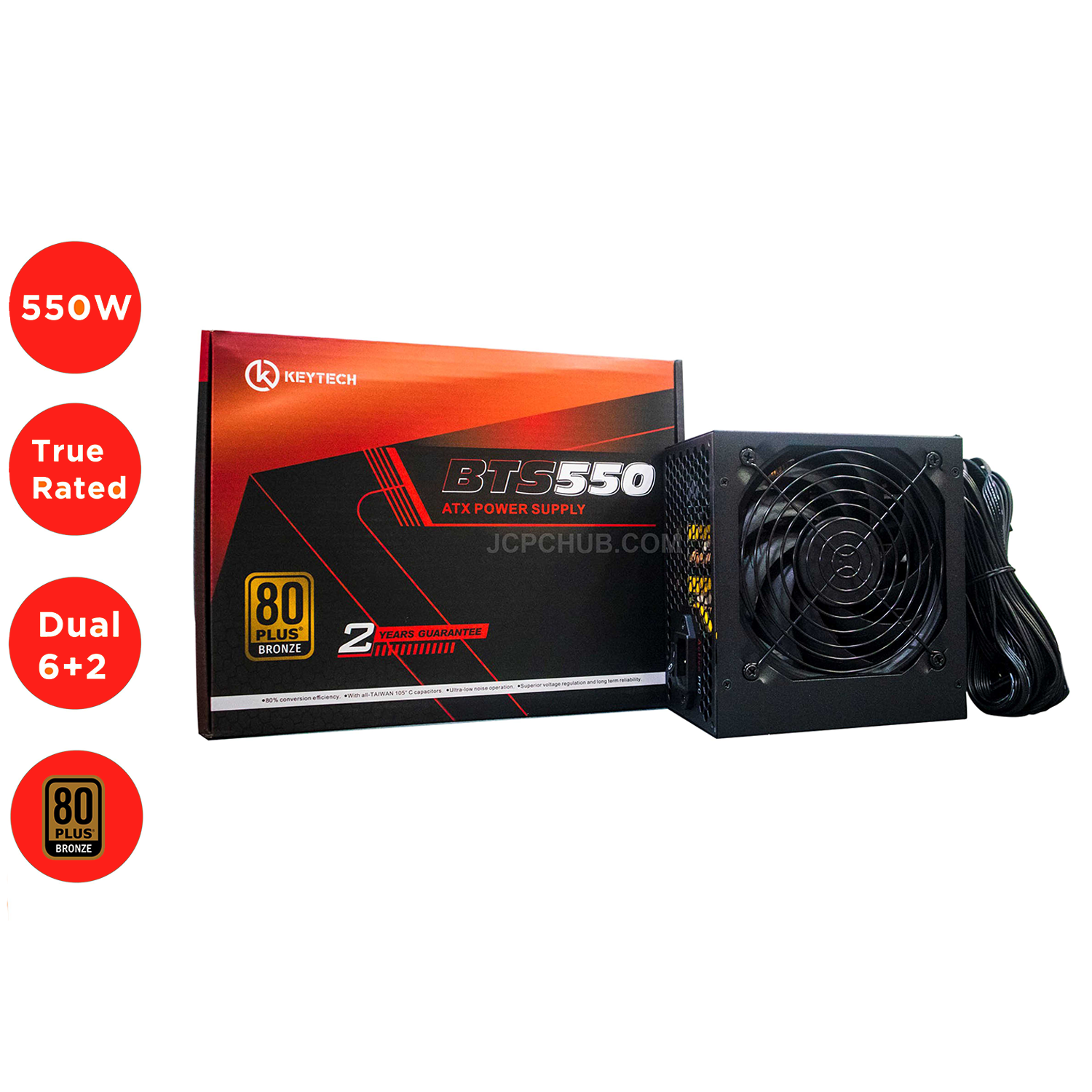 Keytech 550W Bronze PSU BTS550